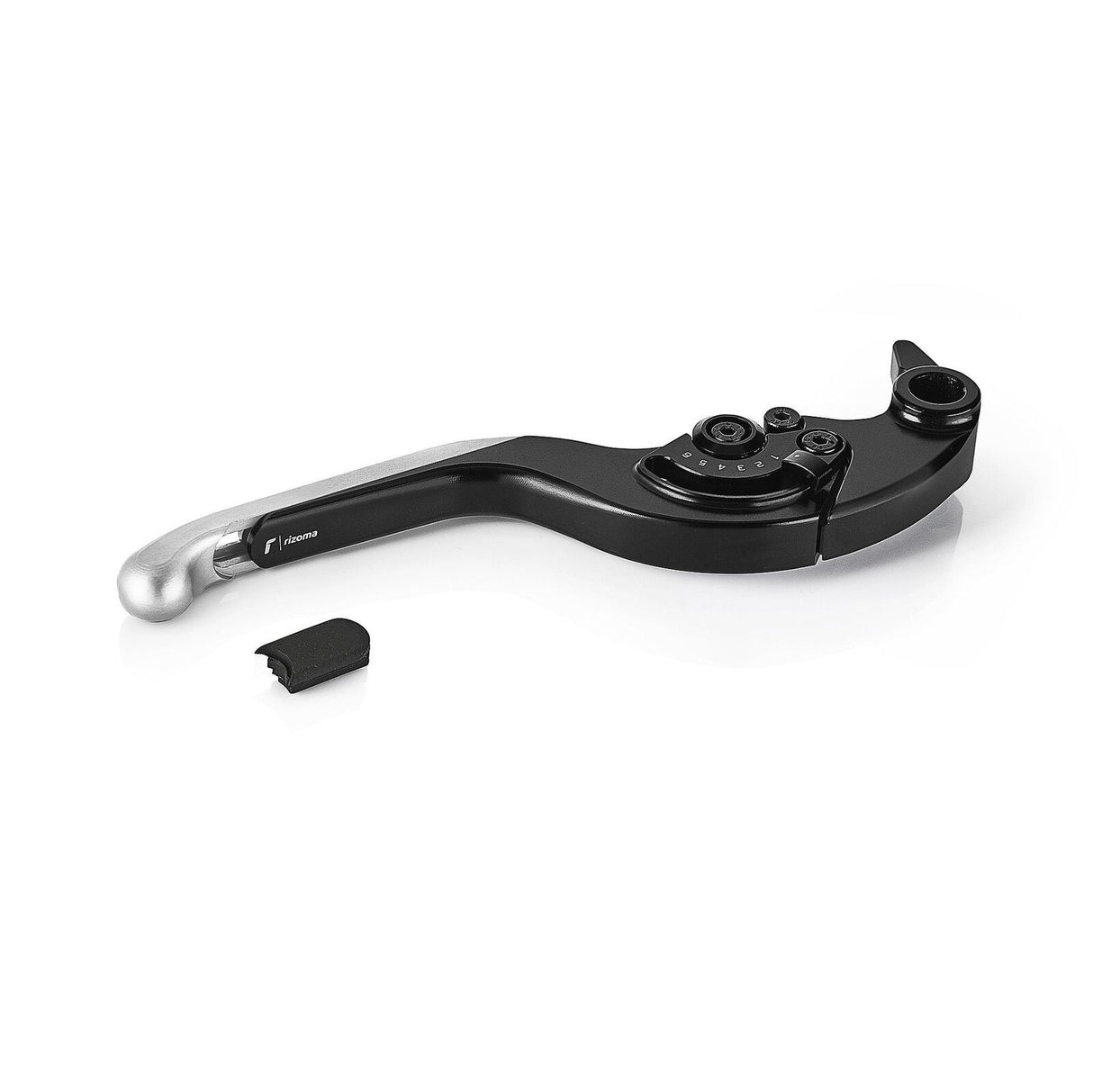 Rizoma Adjustable Plus Brake Lever Silver/Black for Yamaha R1 15-21/R1M 15-21/R1S 16-18/R6 17-20