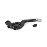 Rizoma Adjustable Plus Clutch Lever Silver/Black for Aprilia/Honda/Suzuki/Yamaha Models