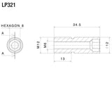 Rizoma End Bar Adapter Black for BMW R NineT/R NineT Scrambler/S 1000 R/S 1000 RR