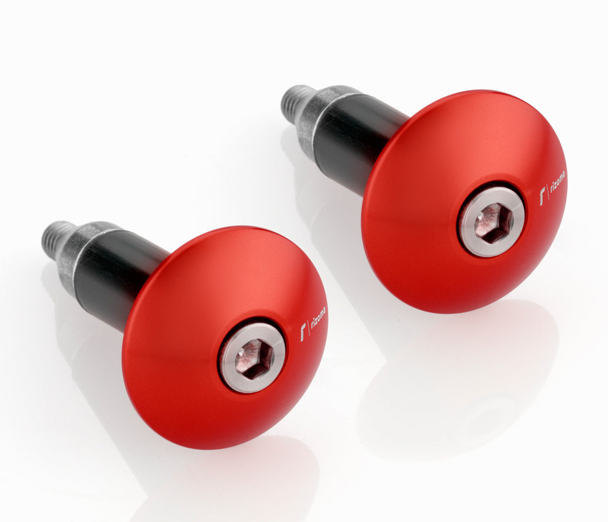 Rizoma Series 531 Bar Ends Red for 22mm Handlebars