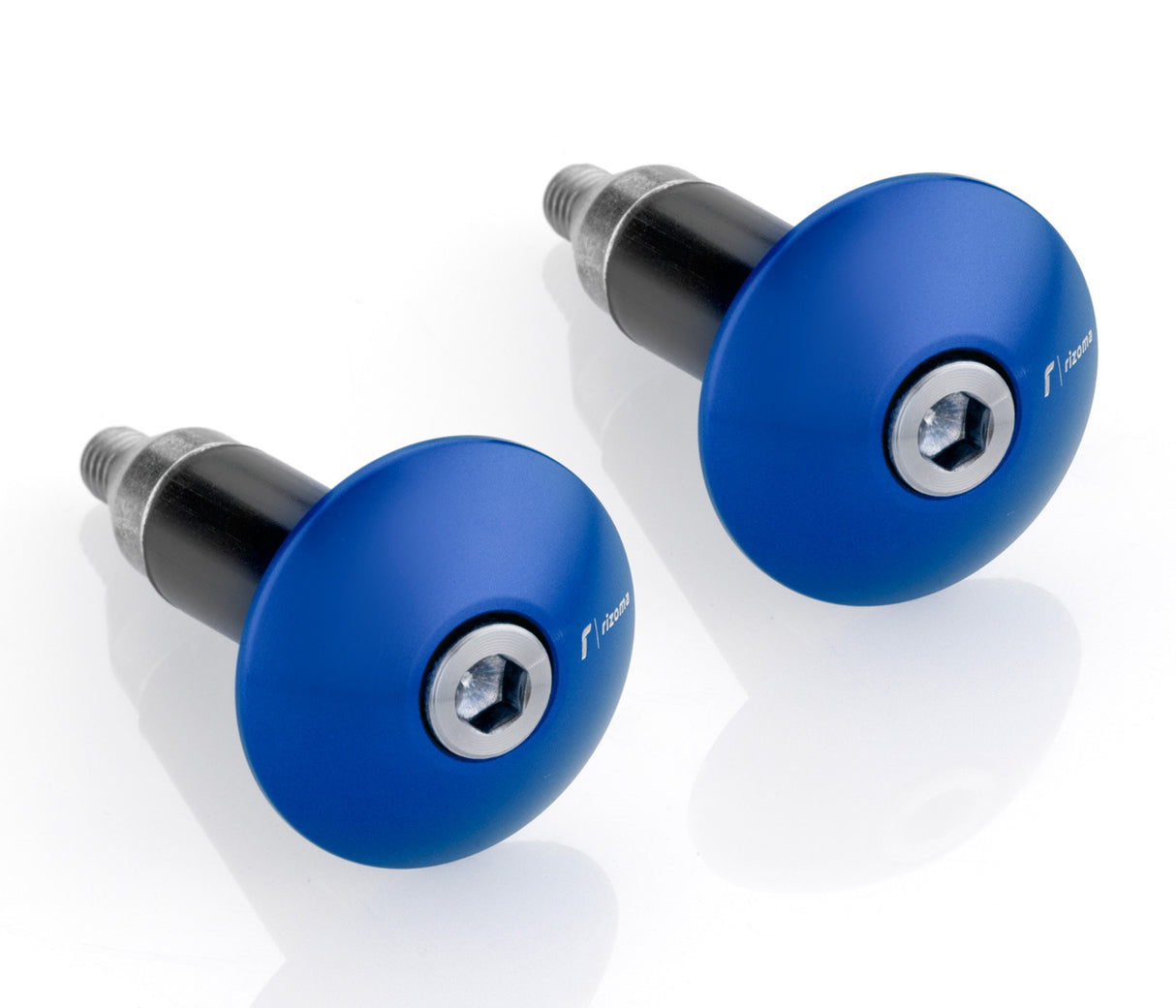 Rizoma Series 531 Bar Ends Blue for 22mm Handlebars