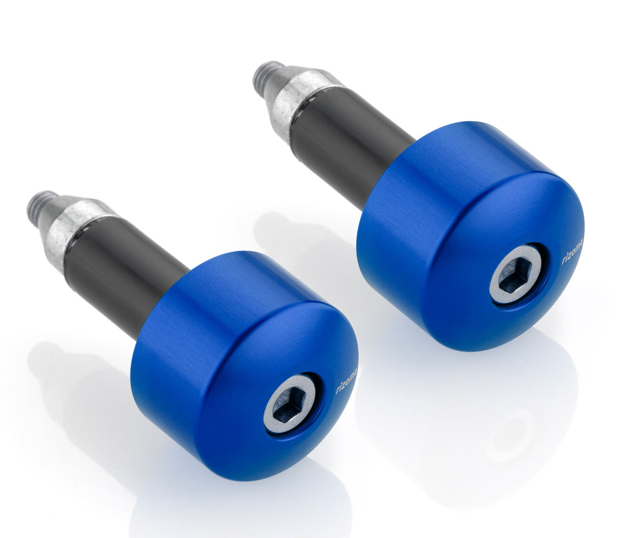 Rizoma Series 534 Bar Ends Blue for 22mm Handlebars