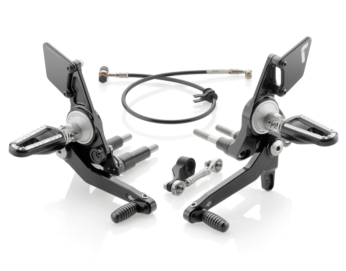 Rizoma EVO Rear Set Controls Black for Ducati XDiavel S 16-20