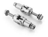 Rizoma Articulating Footpeg Mount Kit Silver for Pro/B-Pro/Street Footpegs