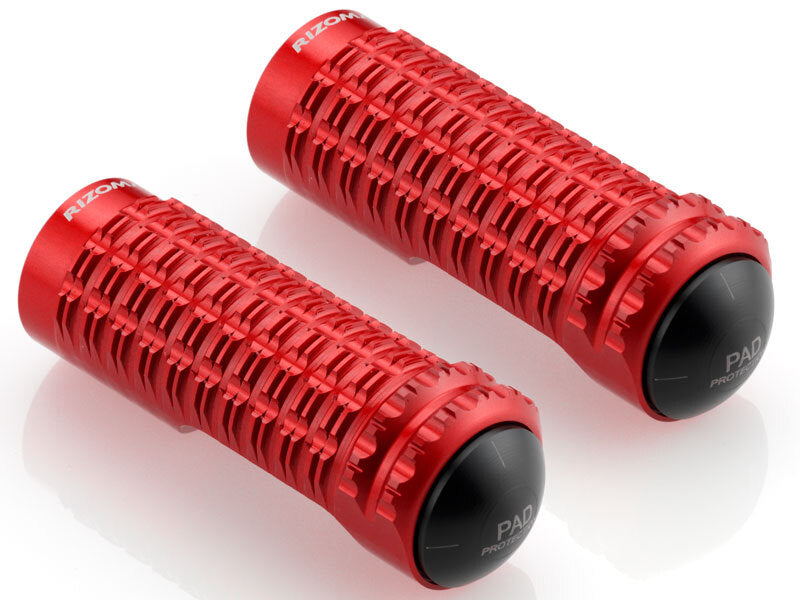 Rizoma B-PRO Rider/Passenger Footpegs Red for BMW/Harley-Davidson/Honda/Kawasaki/KTM/Suzuki/Triumph/Yamaha