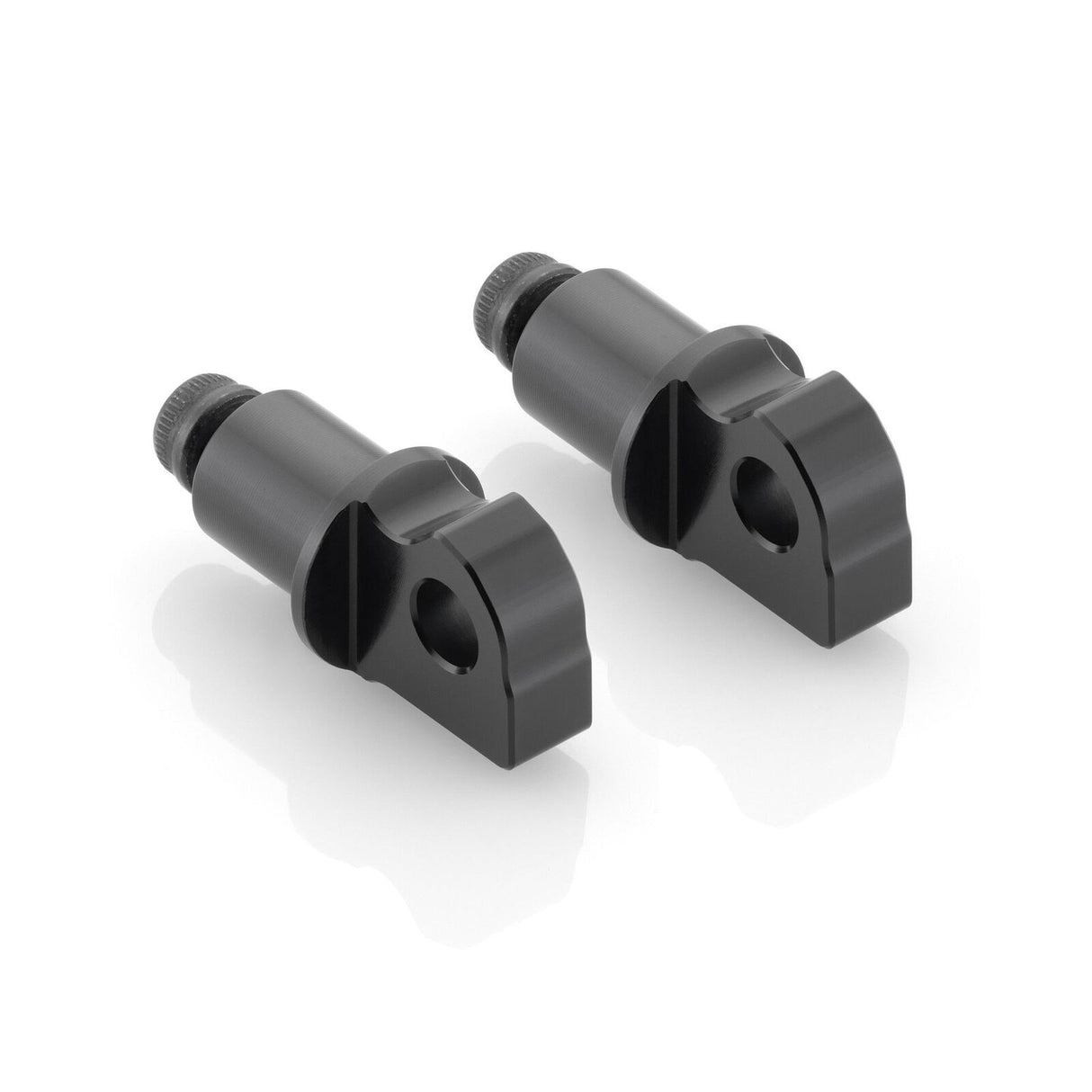 Rizoma Peg Adaptors for Rider Footpegs Black for Harley-Davidson Softail Slim 14-17