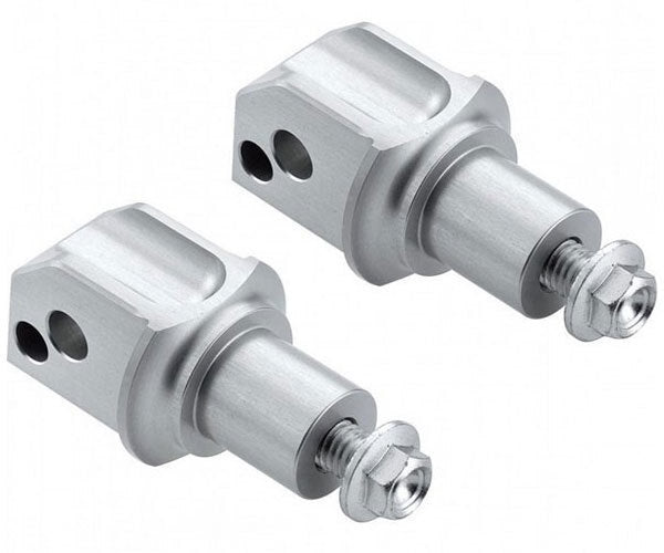 Rizoma Peg Adaptors for Passenger Footpegs Silver for BMW Some Models