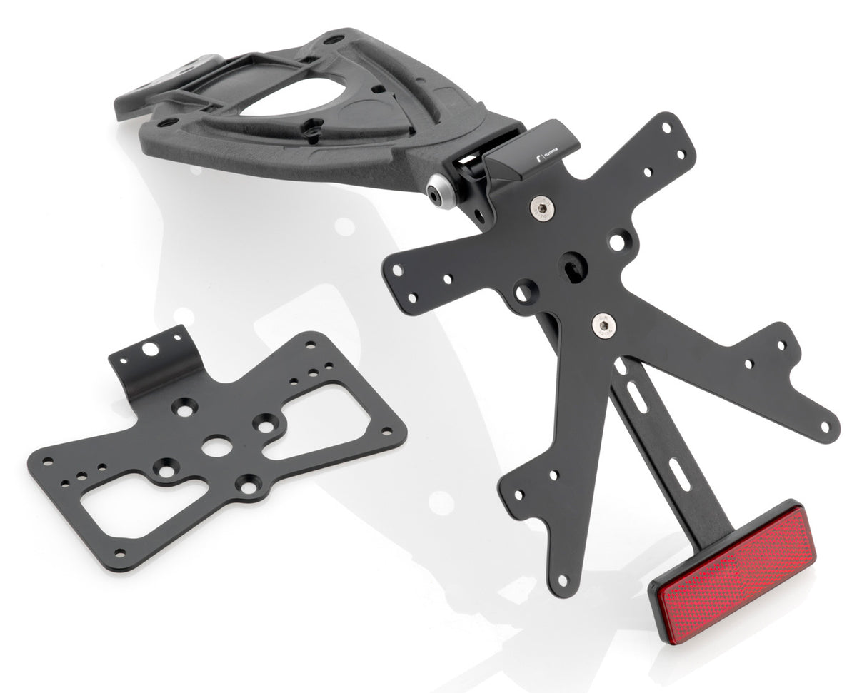 Rizoma Fox License Plate Support Kit Black for Ducati Scrambler 800/Sixty2