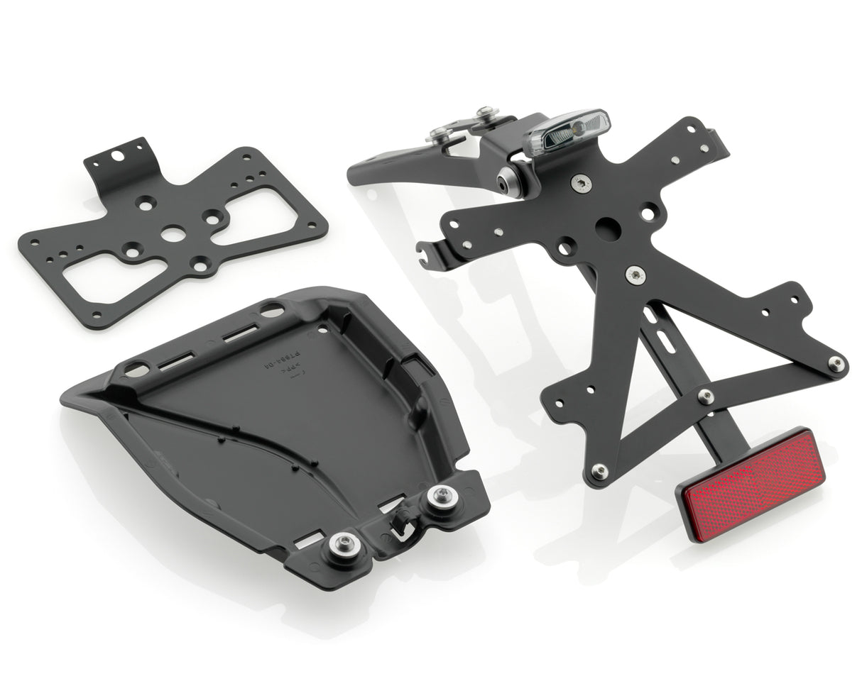 Rizoma Fox License Plate Support Kit Black for Triumph Thruxton R 16-20