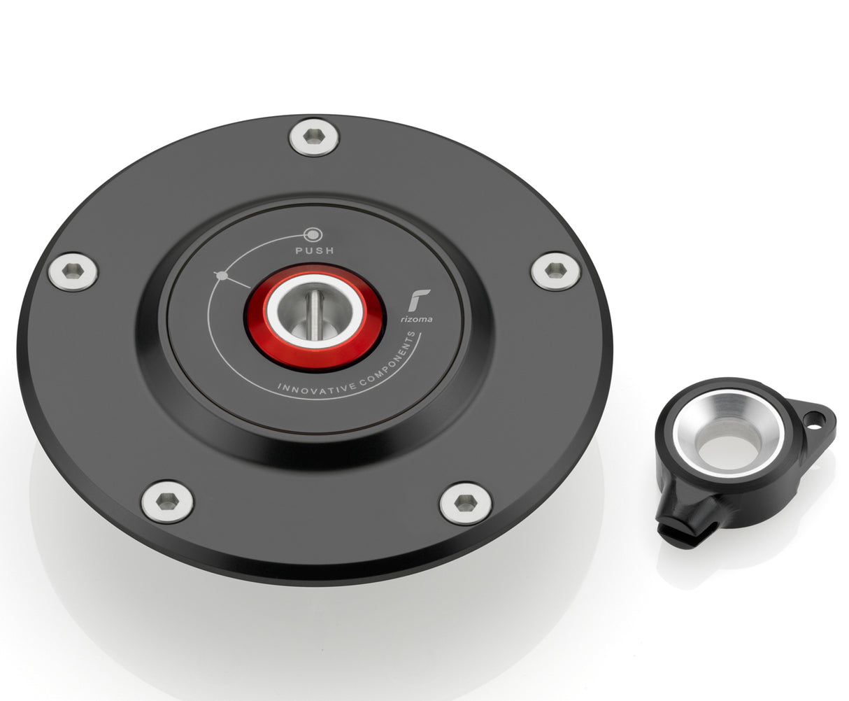 Rizoma Gas Cap Black for most Ducati Models/MV Agusta Brutale 920/Brutale 1090 RR/F4 1000 RR