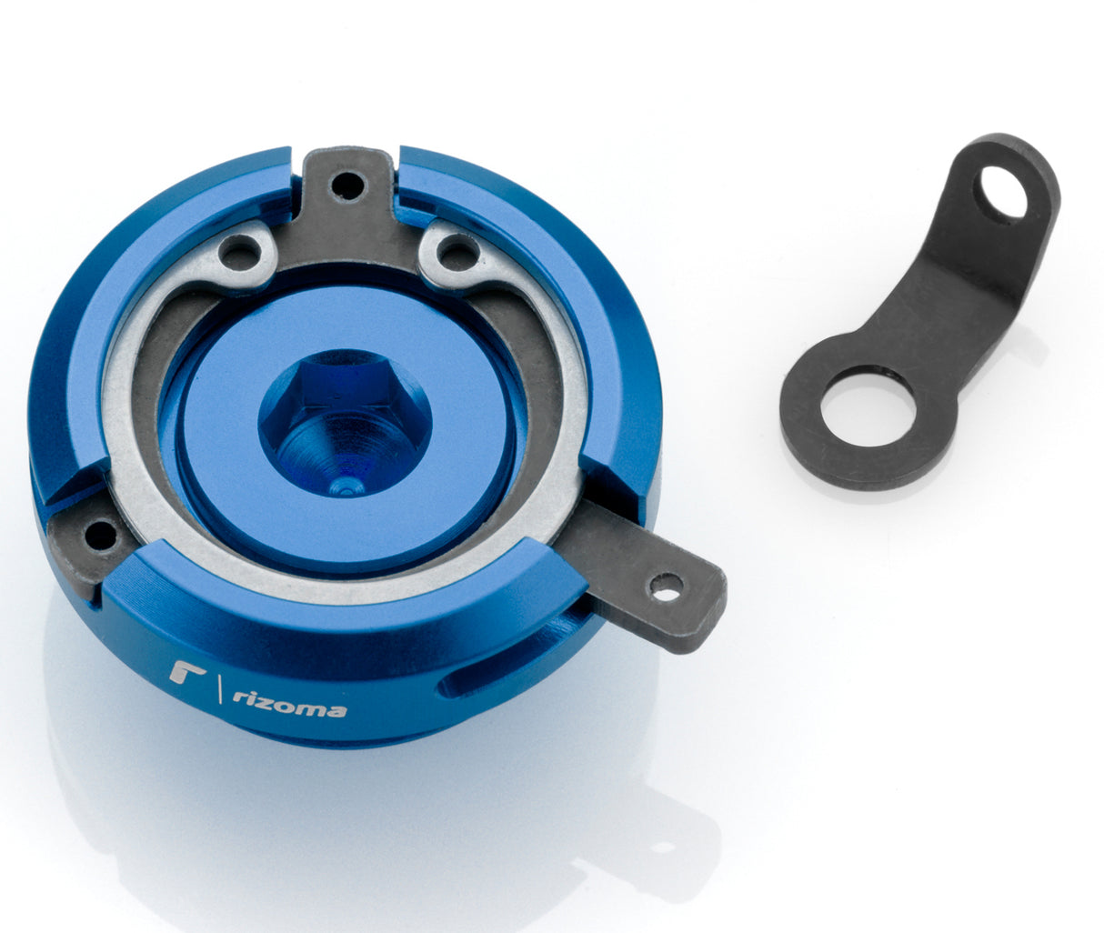 Rizoma Engine Oil Filler Cap Blue for most Ducati Models/Honda Models/Kawasaki Some Models/Triumph Street Triple/R/RX