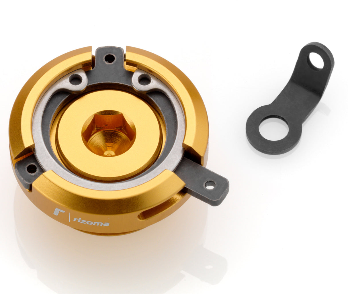 Rizoma Engine Oil Filler Cap Gold for Suzuki Models