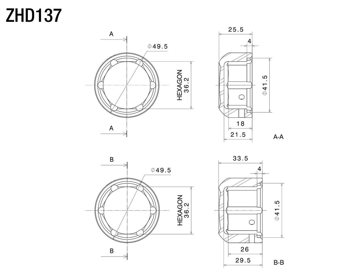 Rizoma Rear Axle Nut Cover Black