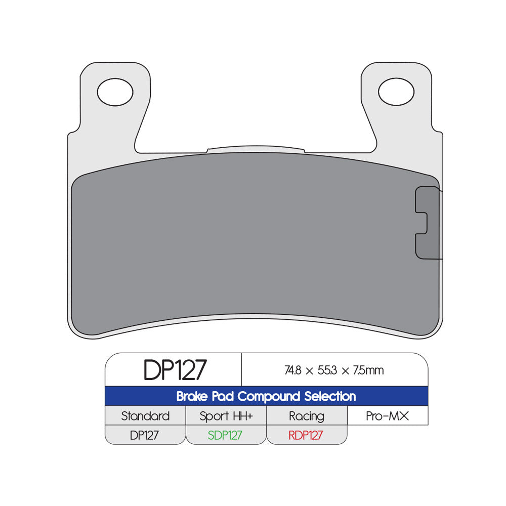 DP Brake Pads RDP127 RDP X-Race Titanium Brake Pads