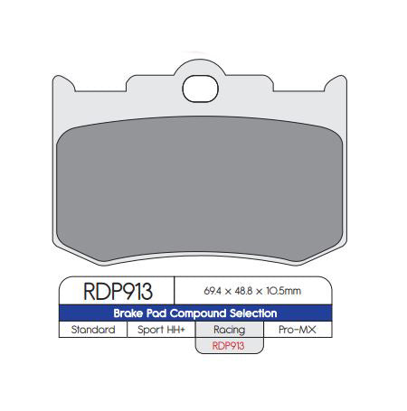 DP Brake Pads RDP913 RDP Road Racing Brake Pads