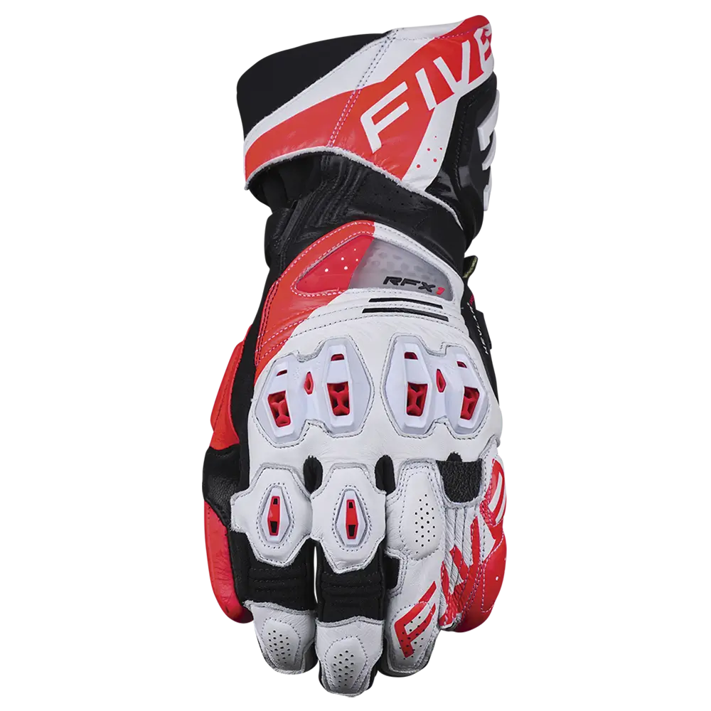 Five RFX1 Evo White/Red Gloves