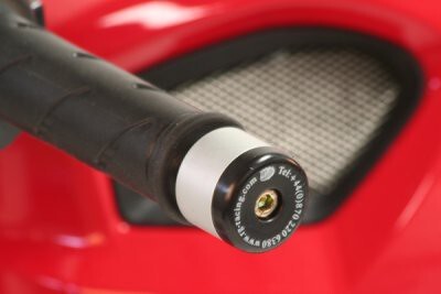 R&G Racing Bar End Sliders Black for Ducati Monster 696/Monster 821/Monster 797/WK Bikes SP50/SP125/SP250