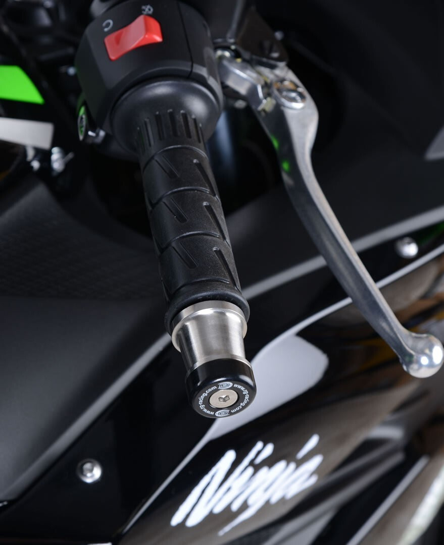 R&G Racing Bar End Sliders Black for Kawasaki Z250SL/Ninja 250SL/Z650/Ninja H2 SX/Versys-X 300/Ninja 650