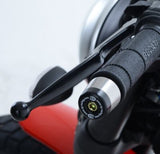 R&G Racing Bar End Sliders Black for Ducati Scrambler (800)/Urban Enduro/Desert Sled/Scrambler Street Classic