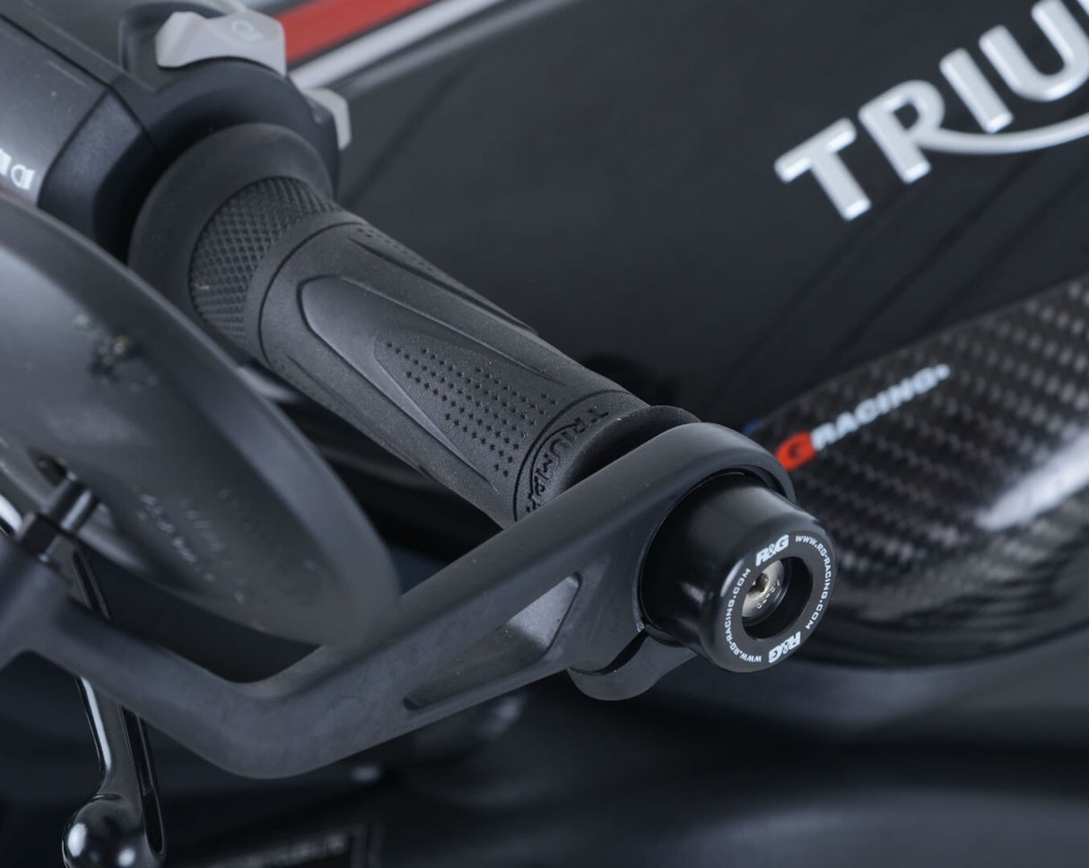 R&G Racing Bar End Sliders Black for Triumph Speed Triple S/R/Speed Triple RS/Street Triple RS 765/Thruxton 1200/Thruxton 1200 R/Bonneville Bobber