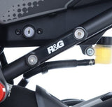 R&G Racing Rear Footrest Blanking Plates Black for Yamaha MT-07 (FZ-07) 14-20