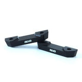 R&G Racing Rear Foot Rest Blanking Plates Black for Honda CBR1000RR Fireblade 17-19 [INTERNAL]