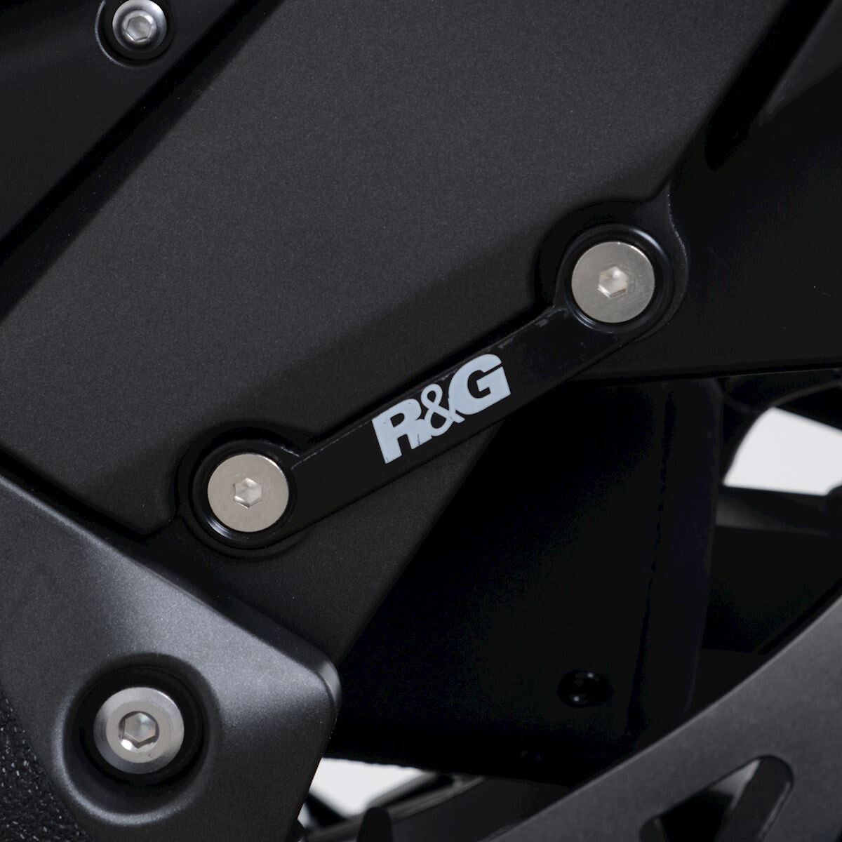 R&G Racing Left Side Rear Footrest Blanking Plates Black for Kawasaki Ninja 1000SX 2020 [INTERNAL]