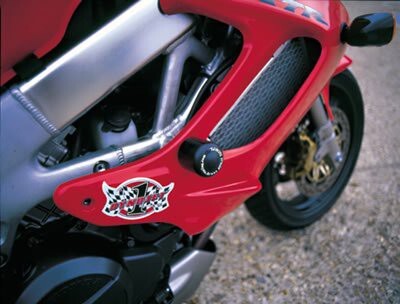 R&G Racing Classic Style Crash Protectors Black for Honda VTR1000 Firestorm