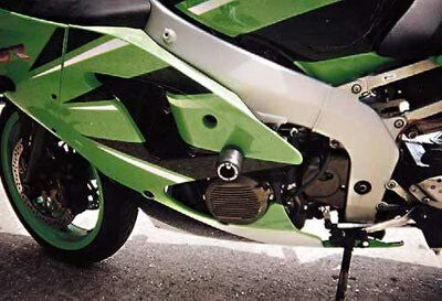 R&G Racing Classic Style Crash Protectors Black for Kawasaki ZX-6R 1998 & 00-02