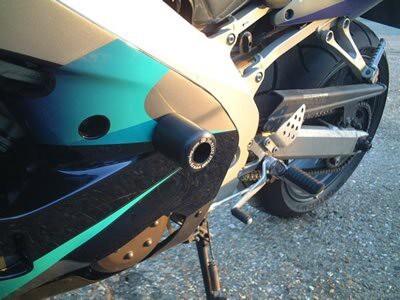 R&G Racing Classic Style Crash Protectors Black for Kawasaki ZX9R C1/C2/E1/E2