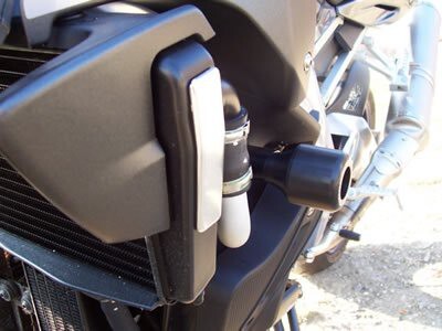 R&G Racing Classic Style Left Crash Protectors Black for Aprilia Tuono 06-07