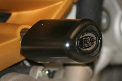 R&G Racing Aero Style Frame Crash Protectors Black for Aprilia Shiver 08-16/Dorsoduro 750/Shiver 900 18-20/Caponord 1200 13-18