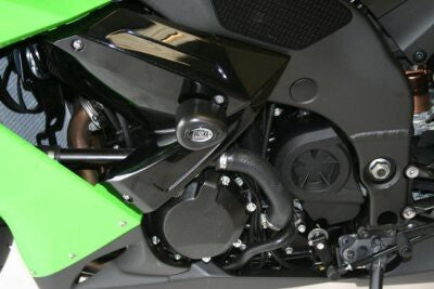 R&G Racing Aero Style Mid Crash Protectors Black for Kawasaki ZX-10R 08-10