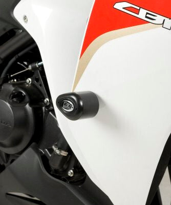 R&G Racing Aero Style Front Crash Protectors Black for Honda CBR250R 11-14/WK SP250/SP50/SP125