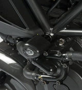 R&G Racing Aero Style Front Crash Protectors Black for Ducati Diavel 11-18/Diavel Strada 13-15