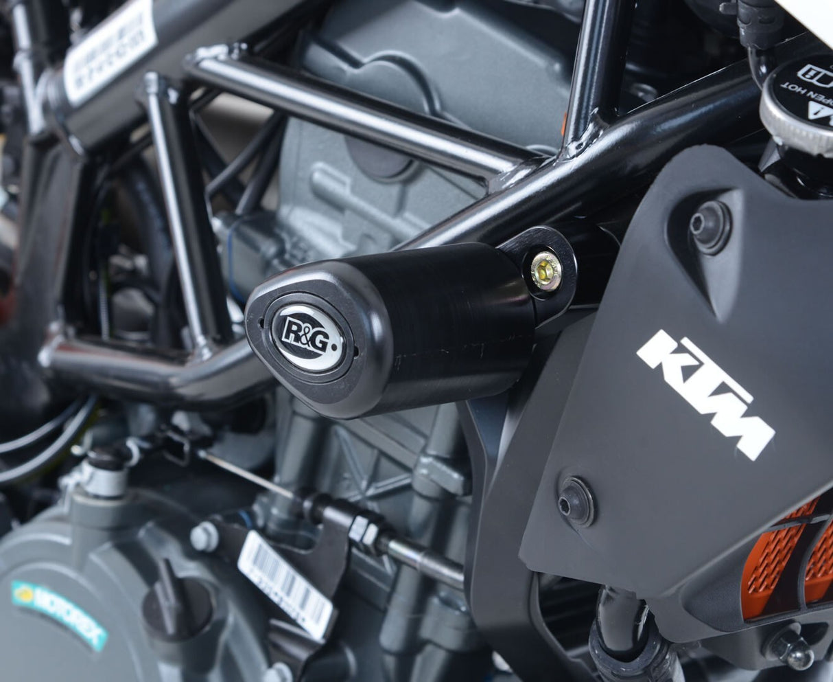 R&G Racing Aero Style Front Crash Protectors Black for KTM 125 Duke 11-20/200 Duke 12-18/250 DUKE 17-18/390 Duke 13-18