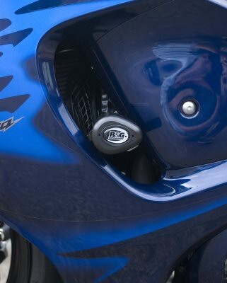 R&G Racing Aero Style Front Crash Protectors Black for Suzuki GSXR1300R Hayabusa 08-20 (Non Drilled)