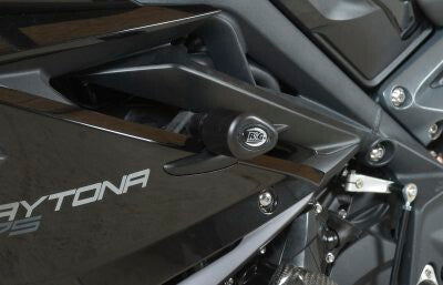 R&G Racing Aero Style Front Crash Protectors Black for Triumph Daytona 675 13-16 (Road ONLY)