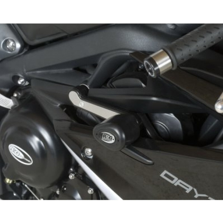 R&G Racing Aero Style Top Crash Protectors Black for Triumph Daytona 675 13-16 (Race ONLY)