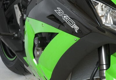 R&G Racing Aero Style Front Crash Protectors Black for Kawasaki ZX-10R 11-20 (Race ONLY)