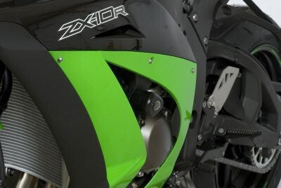 R&G Racing Aero Style Front Crash Protectors Black for Kawasaki ZX-10R 11-20 (Race ONLY)