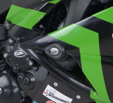 R&G Racing Aero Style Front Crash Protectors Black for Kawasaki ZX6R 09-12 (Race ONLY)