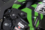 R&G Racing Aero Style Front Crash Protectors Black for Kawasaki ZX6R 09-12 (Race ONLY)