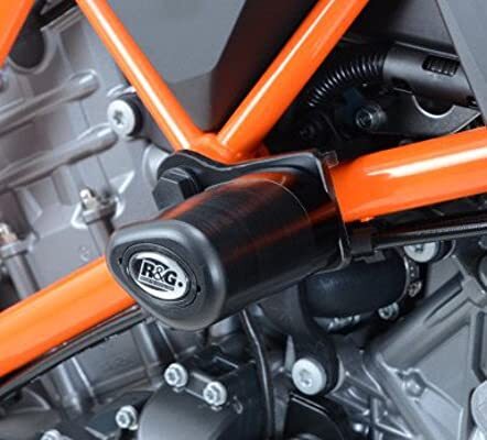 R&G CP0367BL Racing Aero Style Front Crash Protectors Black for KTM 1290 Super Duke R 14-19