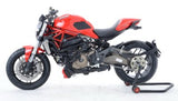 R&G Racing Aero Style Left Top Engine Crash Protectors Black for Ducati Monster 821/1200/R/S 14-20