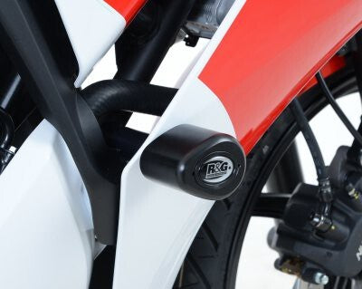 R&G Racing Aero Style Engine Crash Protectors Black for Honda CBR300R 14-20