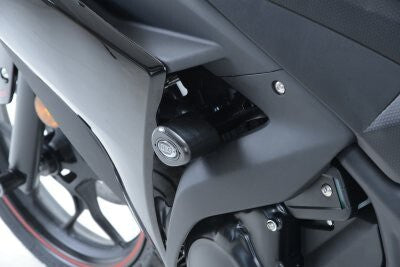 R&G Racing Aero Style Left Frame Crash Protectors Black for Yamaha R25 14-18/R3 15-18