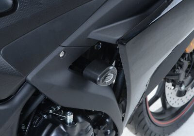 R&G Racing Aero Style Right Frame Crash Protectors Black for Yamaha R25 14-18/R3 15-18