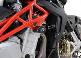 R&G Racing Aero Style Frame Crash Protectors Black for MV Agusta 1090 2013