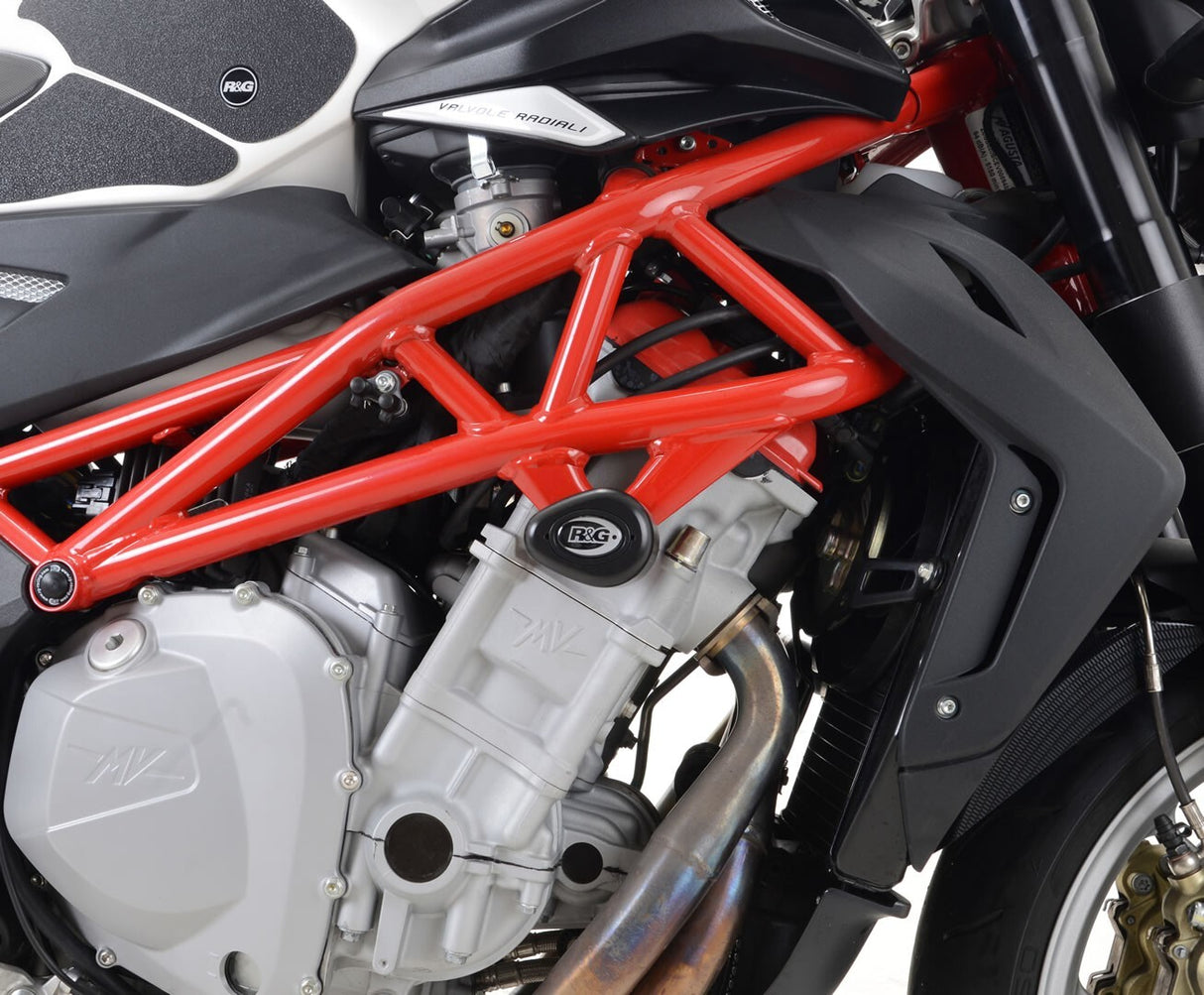 R&G Racing Aero Style Frame Crash Protectors Black for MV Agusta 1090 2013